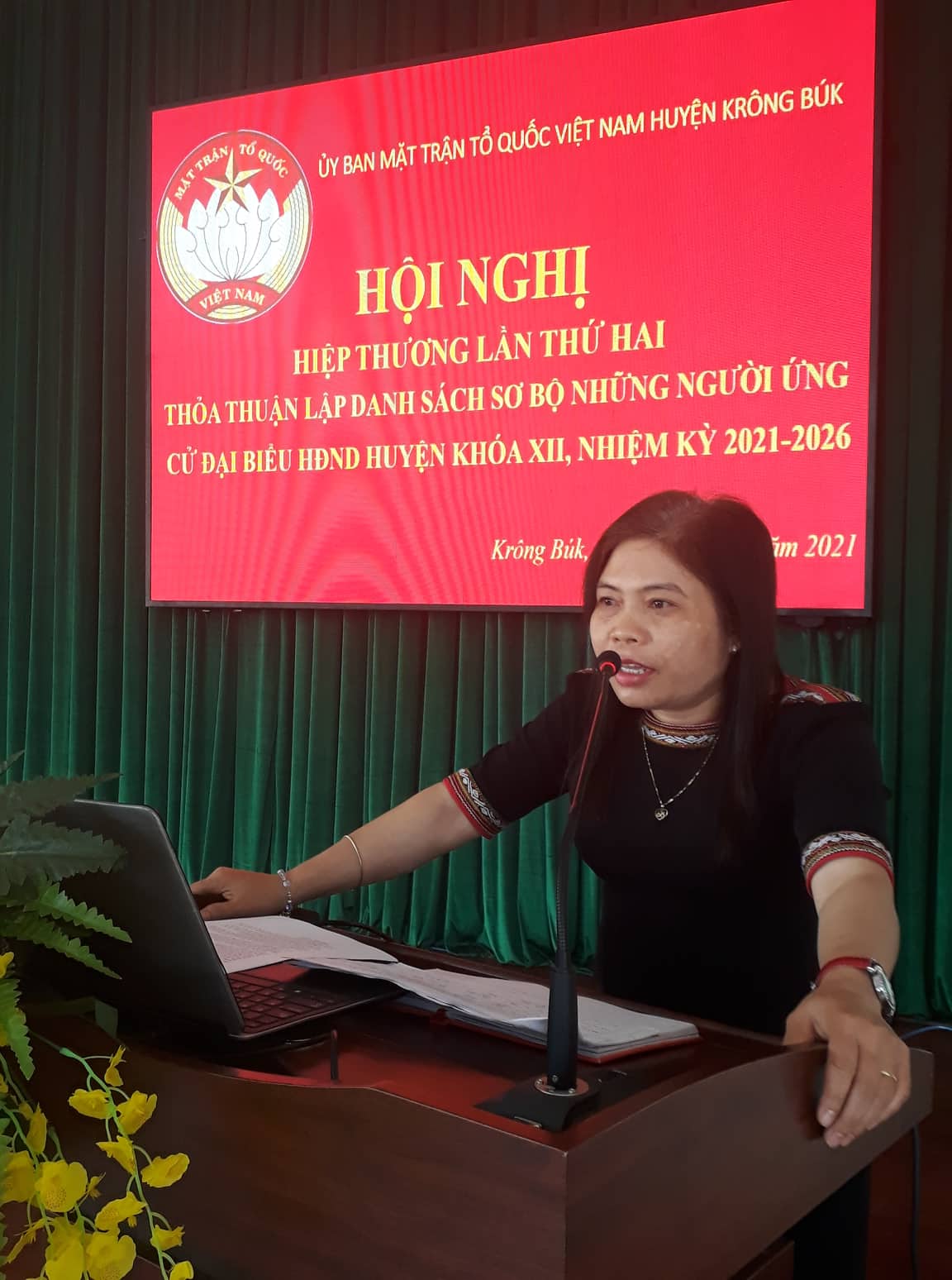 Hội nghị Hiệp thương lần thứ 2 bầu cử Đại biểu HĐND huyện nhiệm kỳ 2021-2026